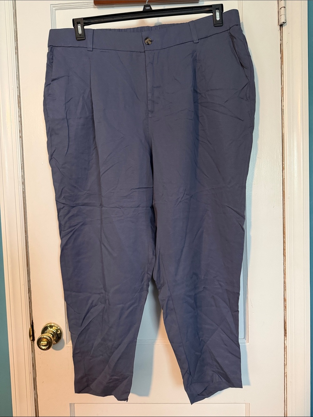 torrid Blue Straight-Leg Trousers